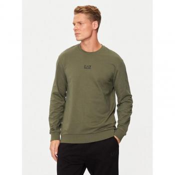 Felpa EA7 Emporio Armani Verde Regular Fit