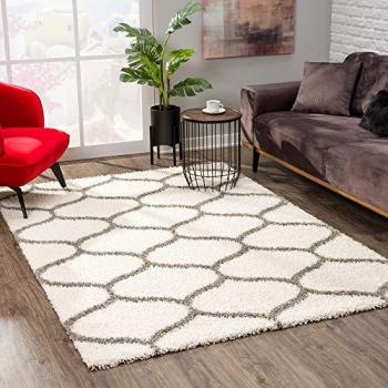 Sanat Hochflor-Teppich »Madrid«, rechteckig, 30 mm Höhe, Wohnzimmer, Langflor, Shaggy Teppich