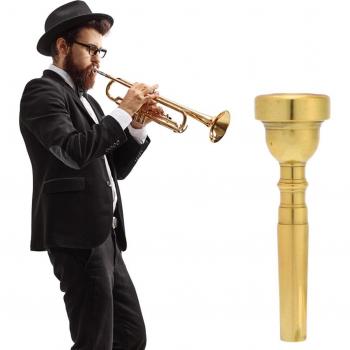 Professionelles Trompete Mundstück Goldüberzogen