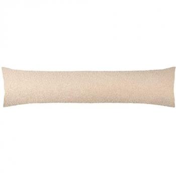 Malham Beige Reversible Boucle Fleece Draught Excluder
