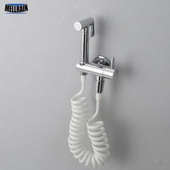 3 Meter Chrome Brass Bidet Sprayer with Shut-off Valve