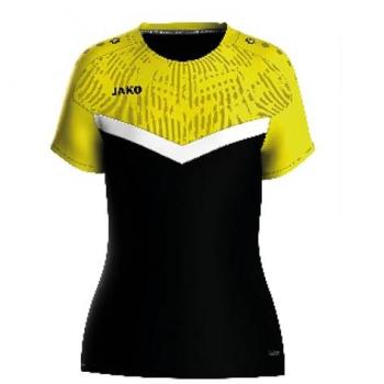 JAKO Icon T-Shirt Damen Schwarz Gelb F808 40