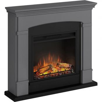 Habillage de cheminée Powerflame Helmi gris uni Tagu