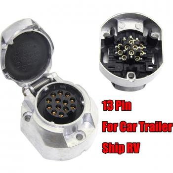 13 Pin Aluminum Trailer Socket for Towing