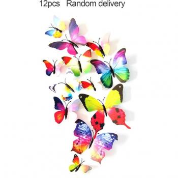 12pcs PVC Butterfly Wall Decor