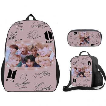 Mochila Estudiantil Sszfv Bts 3D Impresión Digital