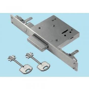 Serratura doppia mappa DM Trak N91012 per inferriate e recinzioni (45mm, 3 punti di chiusura)