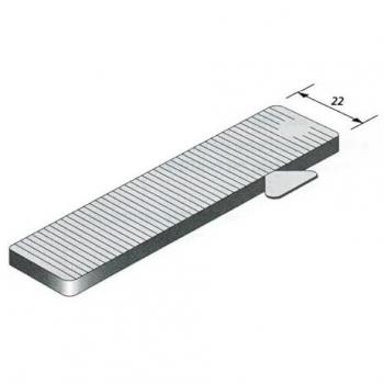 Cale vitrage 22x80mm épaisseur 2mm gris 1000 pièces
