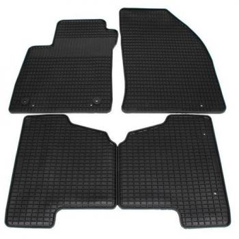 Ensemble tapis de sol en caoutchouc noir SCHOENEK 453619, compatible OPEL Mokka et CHEVROLET Trax I