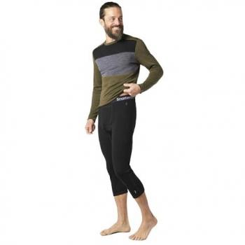 Pantaloni Termici 3/4 in Merino Classic Smartwool - Nero - XL