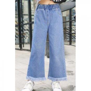 Jeans rectos de pierna ancha para chico
