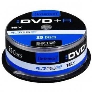 Intenso DVD+R 4.7GB 16x Tarrina 25Uds