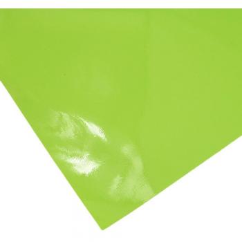 Tela de cuero sintético verde para manualidades