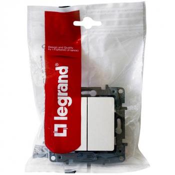 Interrupteur double va-et-vient Niloé 10A 250V~ finition pure