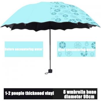 Portable Floral Anti-UV Umbrella for Women - 3-Folding KSI999