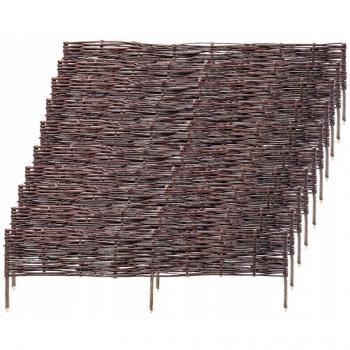Empalizadas Decorativas de Mimbre KADAX para Espacios Exteriores (120 x 30 cm, Pack de 10)