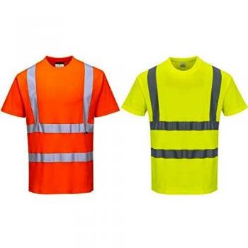 Portwest S170ORRXXXL Cotton Comfort T-Shirt S/S, 3X-Large, Orange