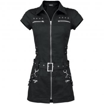 H&R London - Gothisk Kort Klänning - Svart Dragkedja - XS XXL - Dam