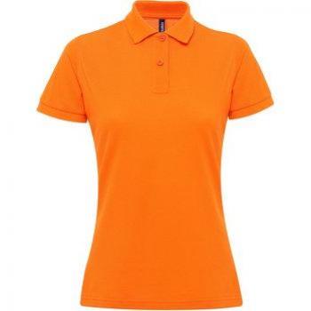 Asquith & Fox Polo-Shirt mit kurzen Ärmeln Damen Orange XS
