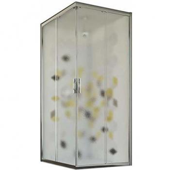 Mampara angular deslizante Idralite 100x120 cm h198