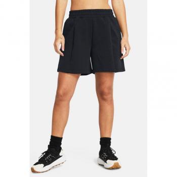 Short Plisado de Fleece Under Armour Unstoppable para Mujer Negro M