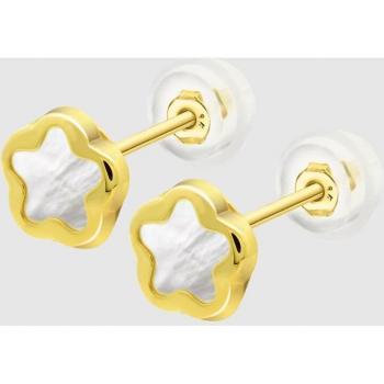 Pendientes de niña LG00032/8 Basics de oro 9K acabado brillo y motivo flor