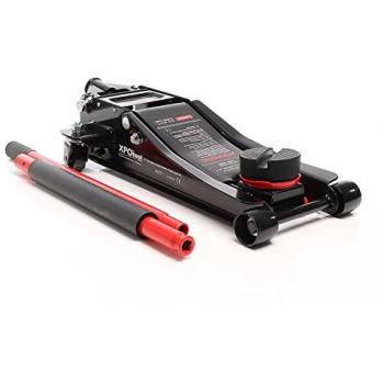 Xpotool Martinetto Idraulico 3T 85‑500 mm – Sollevatore a Carrello con Doppio Pistone