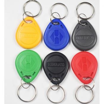 125kHz RFID Keychain Tokens - 10 Fobs - EM4100 TK4100