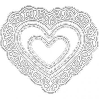 DIY Heart Flower Metal Cutting Dies for Embossing