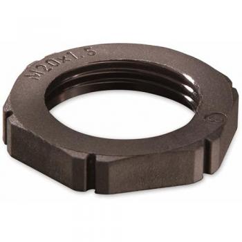 WISKA Gegenmutter M 32x1,5, metrisch, Schwarz