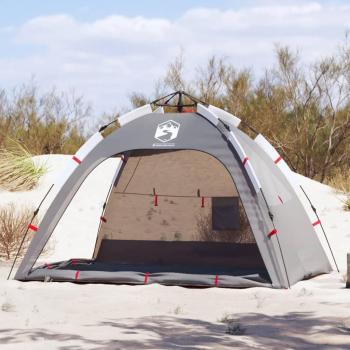 2-Person Quick Release Waterproof Beach Tent - Grey
