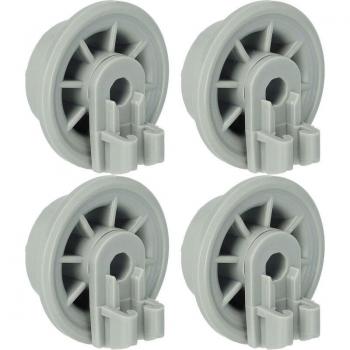 Vhbw 4-Pack Dishwasher Lower Basket Rollers - Compatible with Siemens BSGH00170838, BSGH00183955 - 35mm