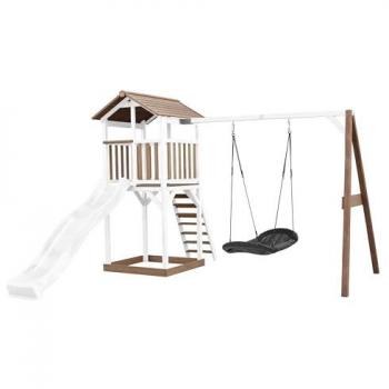 Casa Axi Playland con Tobogán Blanco y Arenero