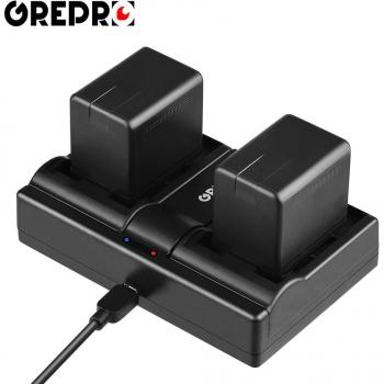 VW VBT380 Battery Pack with Dual USB Charger – 2 Pcs