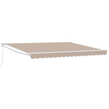 Tissu de Remplacement Auvent vidaXL Beige 400x300 cm