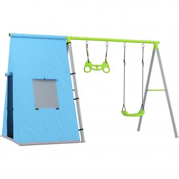 Columpio Infantil AIYAPLAY con Tiendas y Altura Regulable