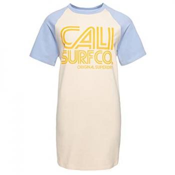 Robe Surf Cali SuperDry en T-shirt Raglan Rose