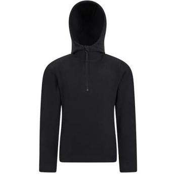 Mountain Warehouse Black Camber II Fleece Hoodie Kids