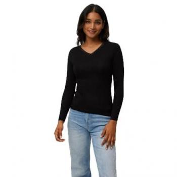 Ysabel Mora - Camiseta térmica de mujer de manga larga control de temperatura con detalle de encaje