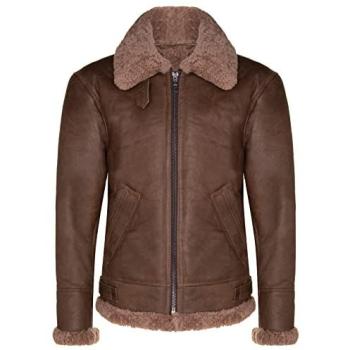 Infinity B3 XL Aviator Jacket (Sheepskin Brown) – Men's Heritage Collection