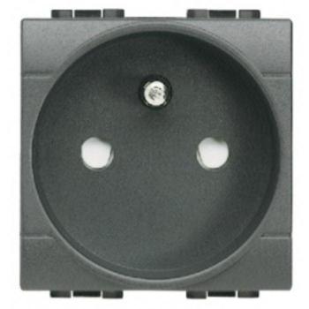 Prise Bticino 2P+A 16A - L4142 Antracite