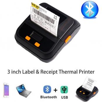 Imprimante thermique portable 3 pouces Bluetooth TSPL ESC/POS
