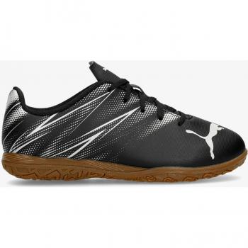 PUMA Attacanto IT Jnr. - Zaalvoetbalschoen - Kleur: Wit/Blauw, Maatbereik: 28-38 EU