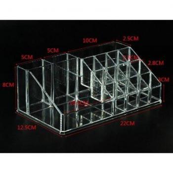 Clear Plastic Organizer with 16 Compartments