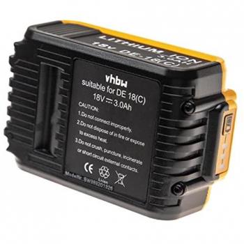 Vhbw passend für Dewalt DCC018N-XJ, DCD708, CL3.C18S, DCC018N, DCD740, Akku Li-Ion 3000 mAh