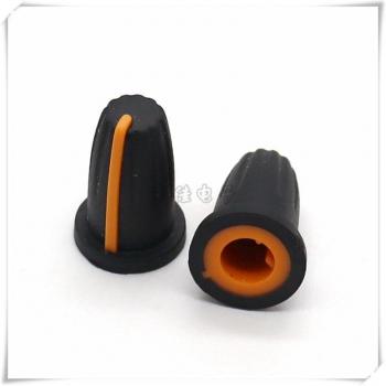 10 Pack 13*19MM Half Shaft Rubber Knob for Potentiometer Rotary Encoder Volume Switch D Axis 6MM