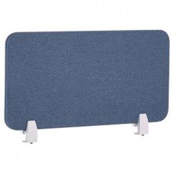 BELIANI Desk Screen pet Acoustic Board Fabric Upholstered 80 x 40 cm Blue Wally