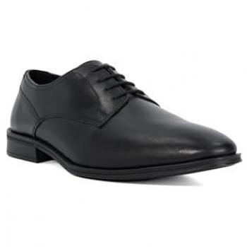 Dune London Men's Satin Leather Lace-Up Formal Shoes - Black - Size 8