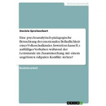 Eine psychoanalytisch-pädagogische Betrachtung der emotionalen Befindlichkeit eines Volksschulkindes. Inwiefern kann R.s auffälliges Verhalten während der Lernstunde im Zusammenhang mit einem ungelösten ödipalen Konflikt stehen?