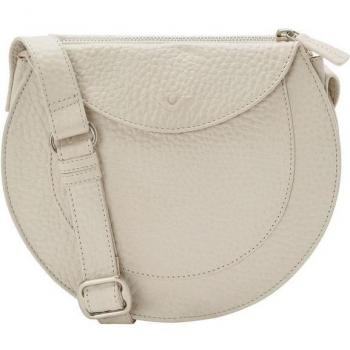 Sigrun 23 cm White Leather Shoulder Bag by Voi Hirsch